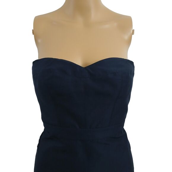 J Crew Women's Size 2P Party Dress Strapless Ruffle Hem Sweetheart Neckline Sexy - Picture 3 of 14